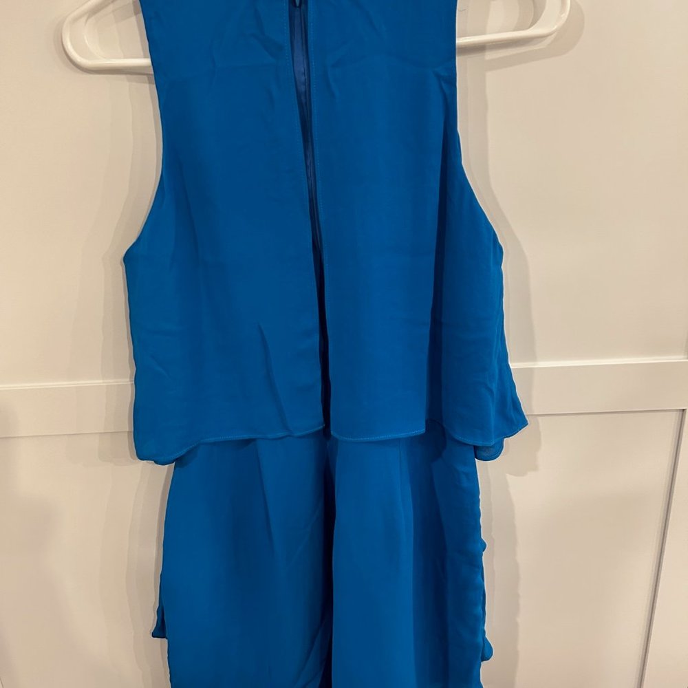 Strut and Bolt Blue Ruffle Romper - size M - Picture 2 of 4